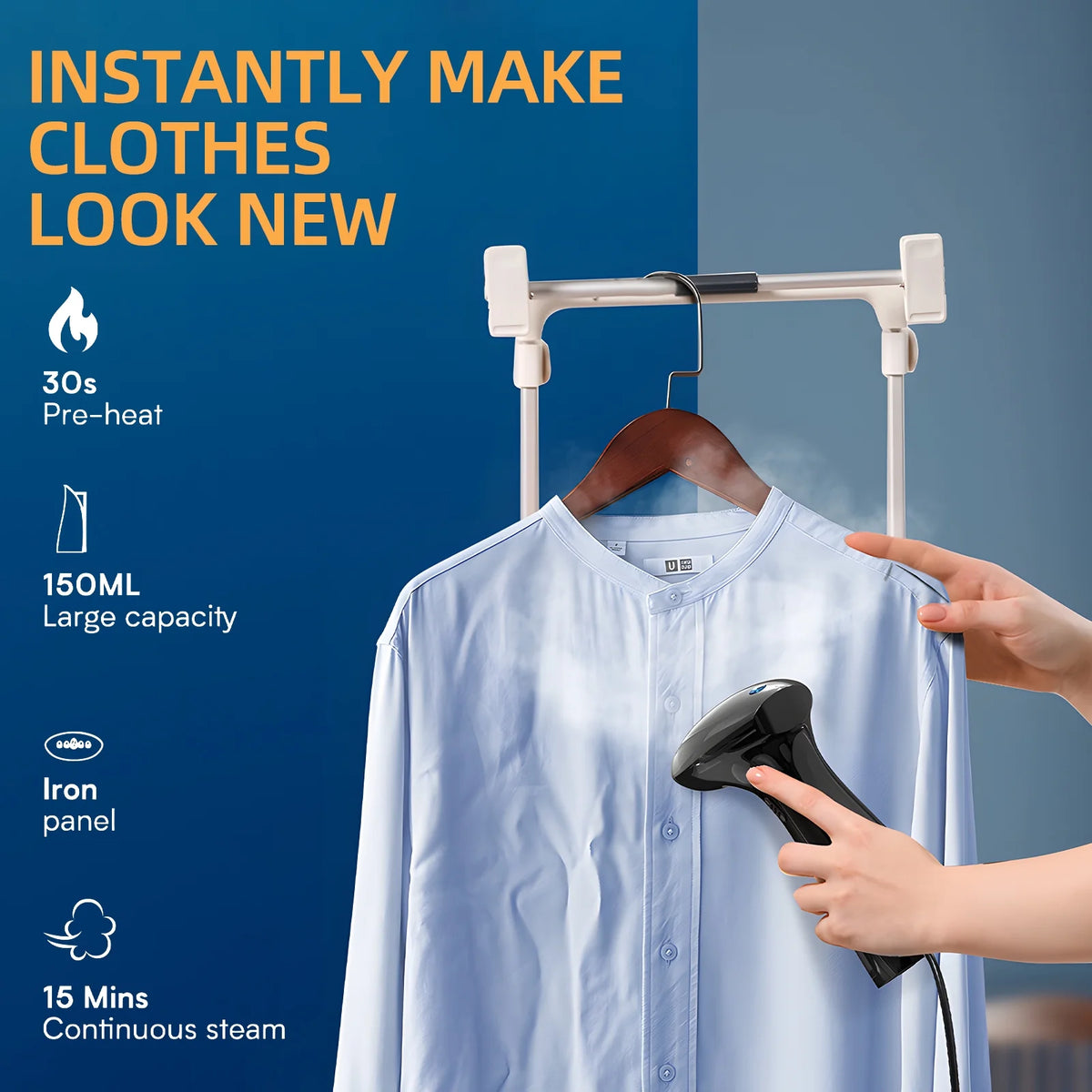 Portable 800W Handheld Garment Steamer S990