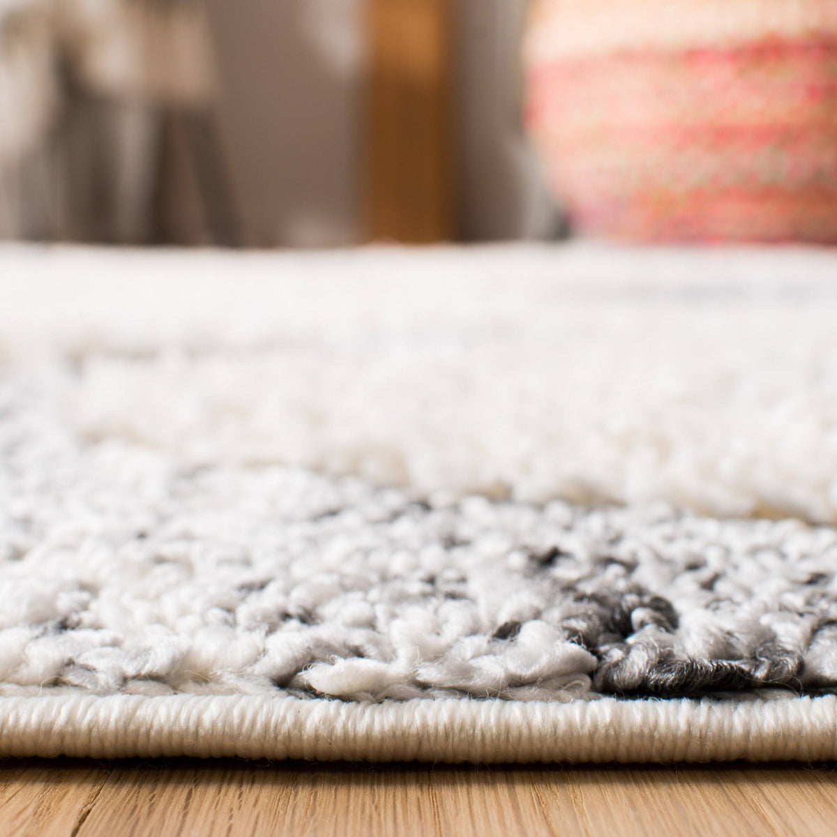 Polypropylene Gray Rug B6801