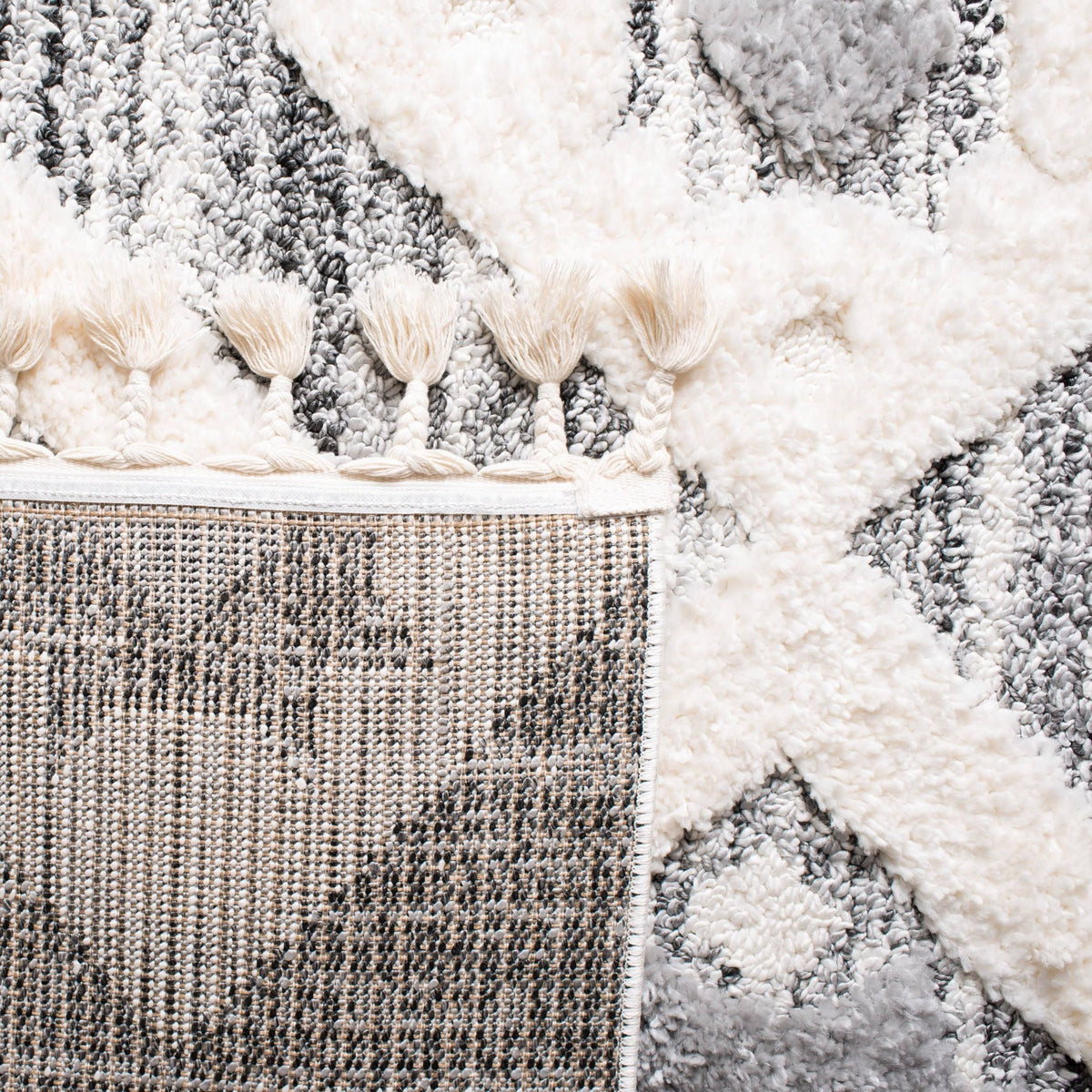 Polypropylene Gray Rug B6801