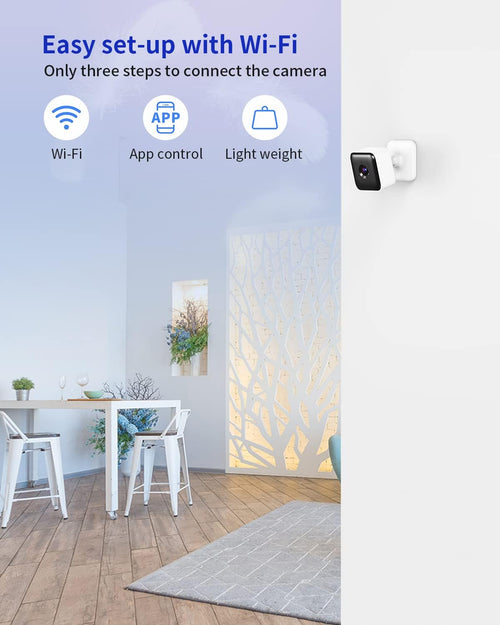 1080P Wi-Fi Security Camera with Night Vision, 2-Way Audio, Motion Detection, 2 Pack I76775