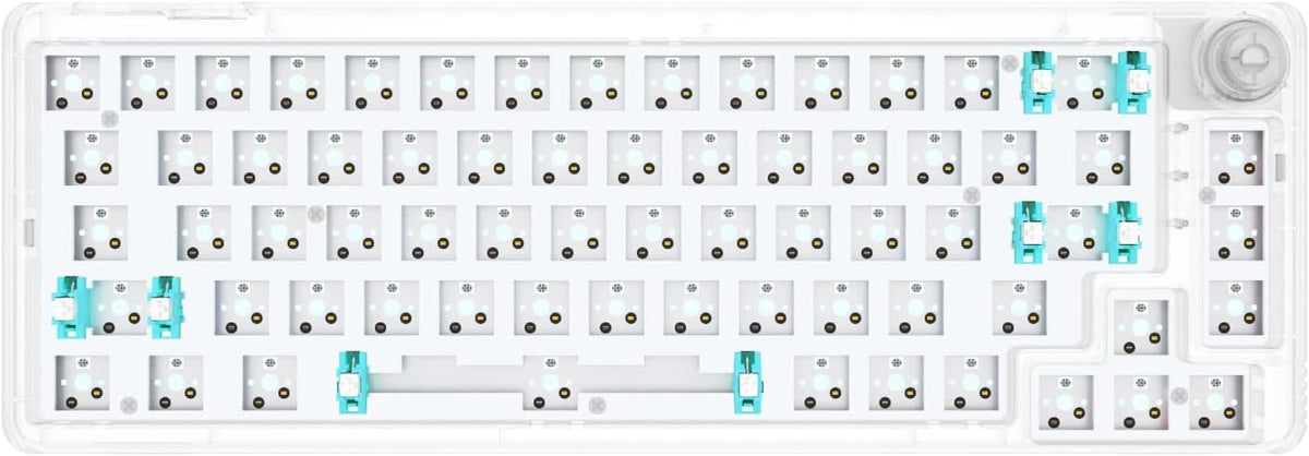 White 67 Keys Hot Swappable Mechanical Keyboard K816