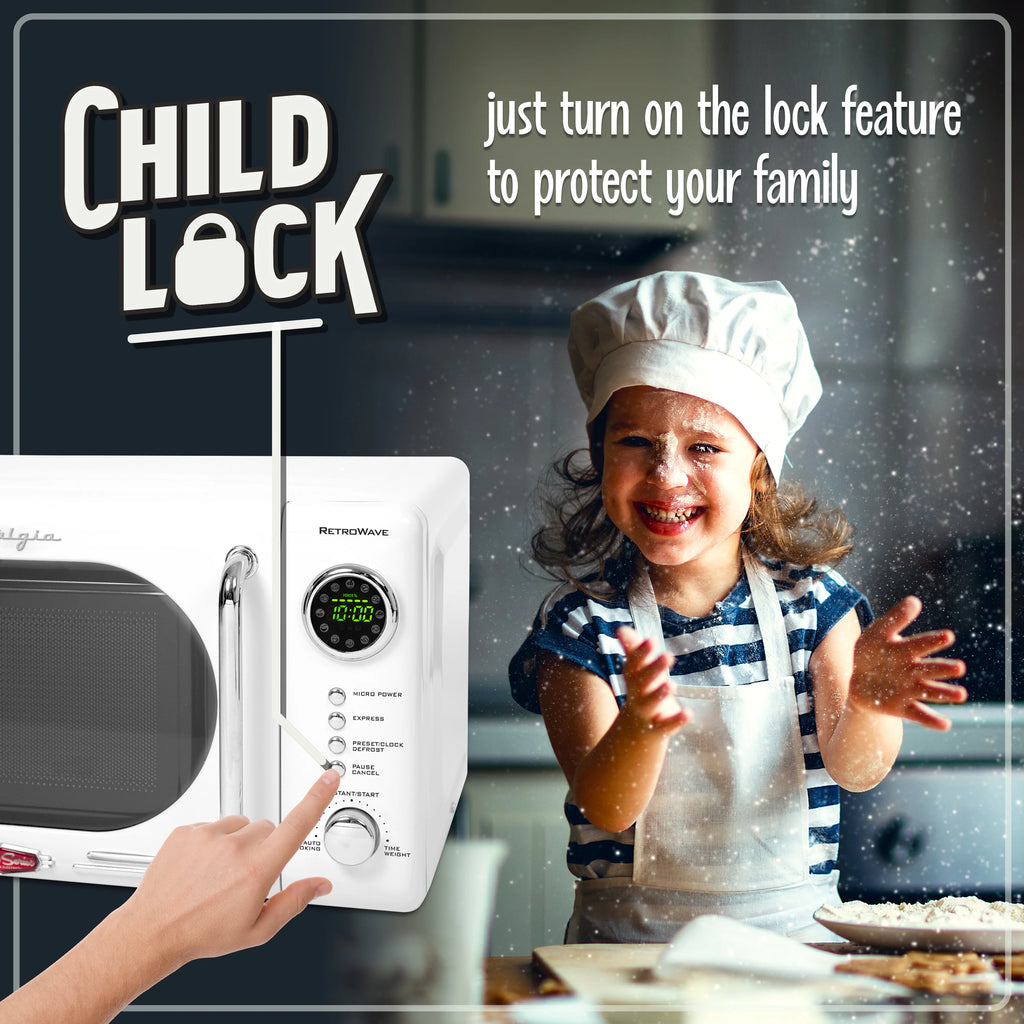 0.7 Cubic Foot 700-Watt White Countertop Microwave Oven H83064