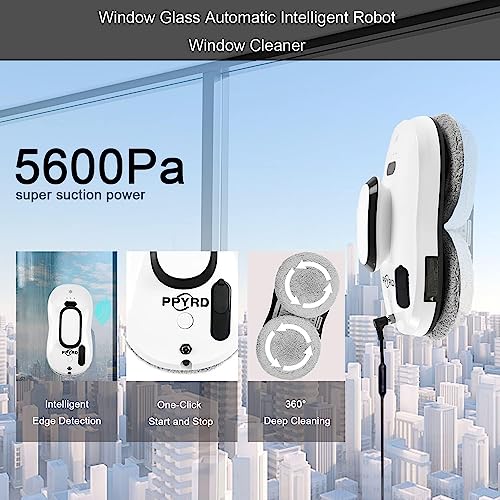Window Cleaning Robot Vacuum with Ultrasonic Water Spray and Remote Control Z7837