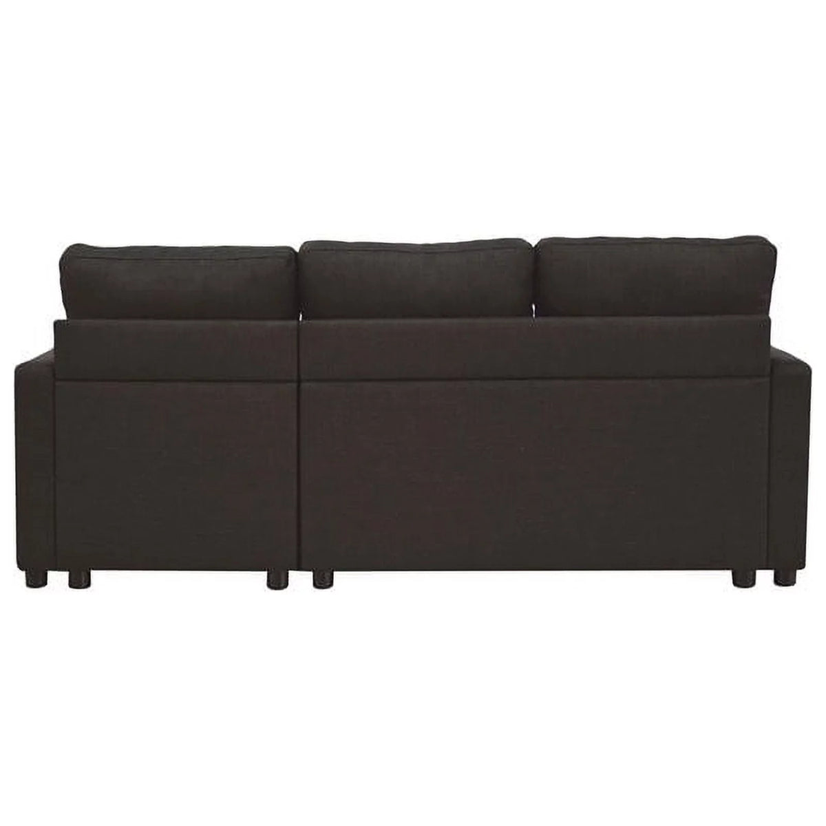 Charcoal Linen Sleeper Sectional Sofa D67869