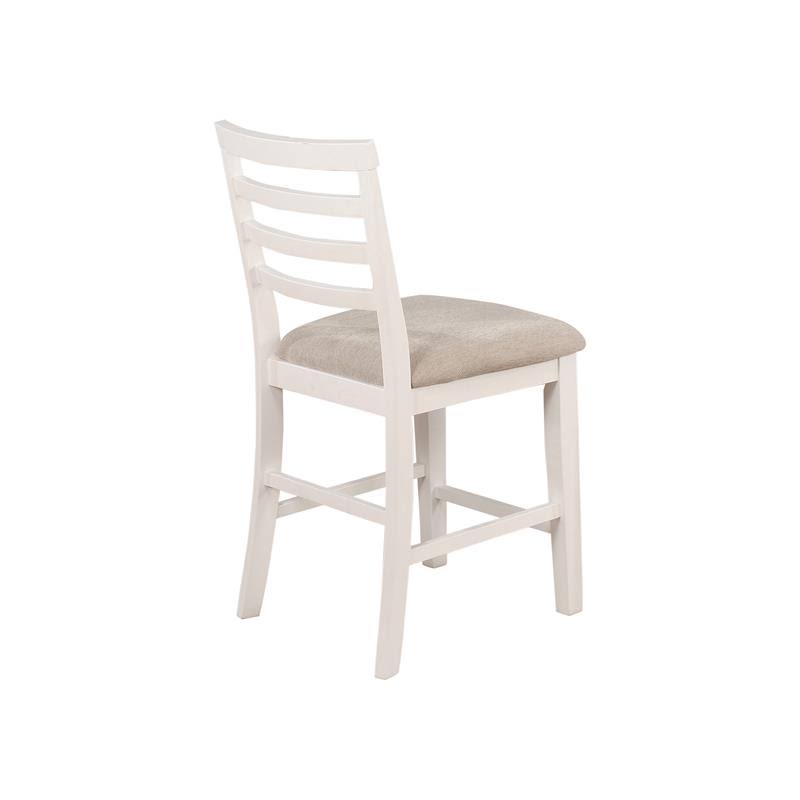 White 3-Piece Wood Counter Height Dining Set Y7747