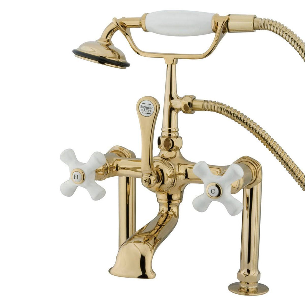 Oil Rubbed Bronze Clawfoot Tub Filler with Hand Shower J78311