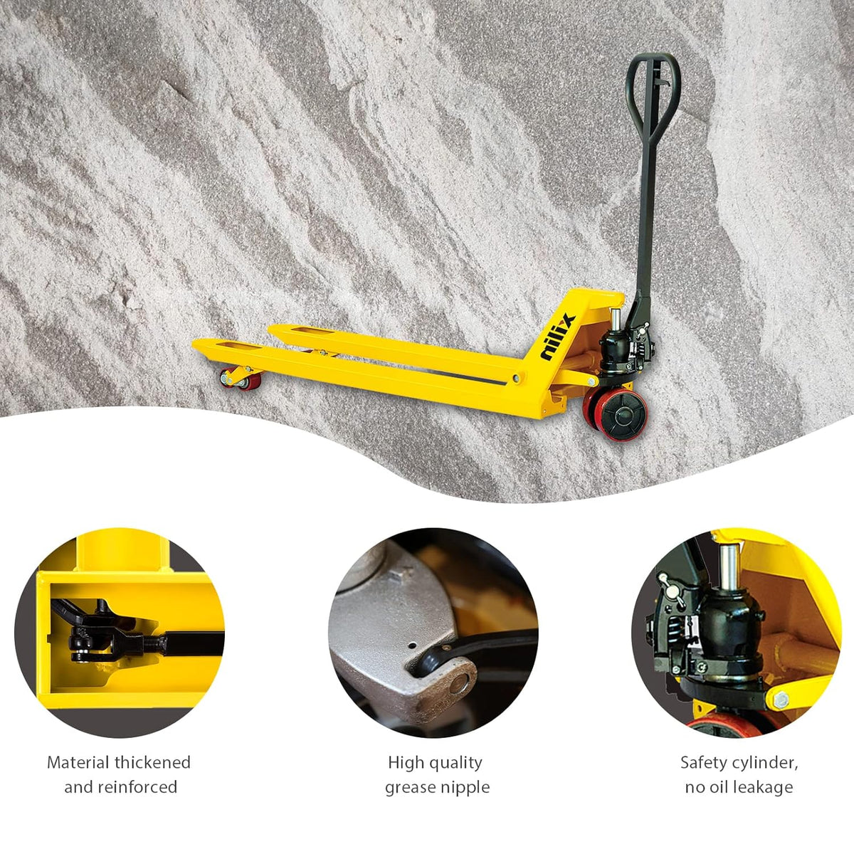 Manual Pallet Jack 6600lbs Capacity I8121