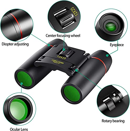 12X25 Small Compact Pocket Binoculars W6875