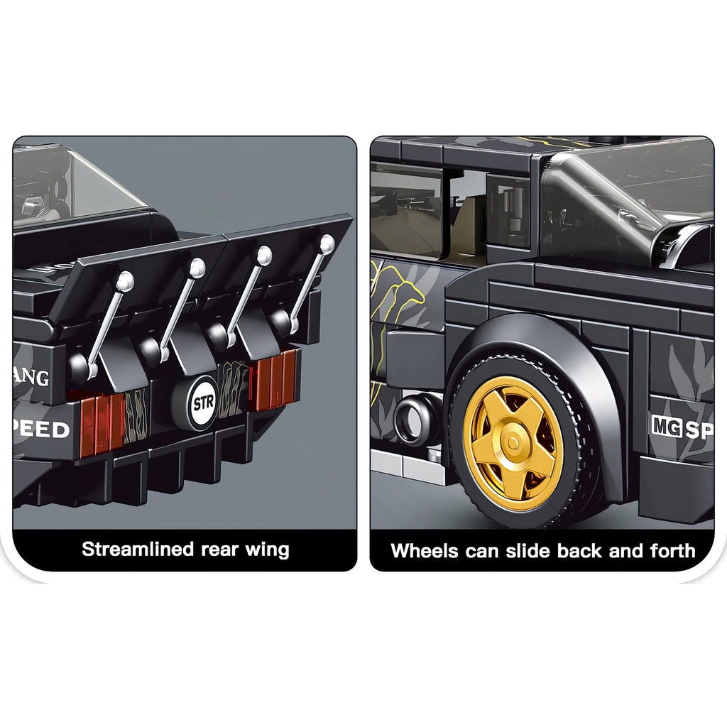 Black Car Building Block Set I556312