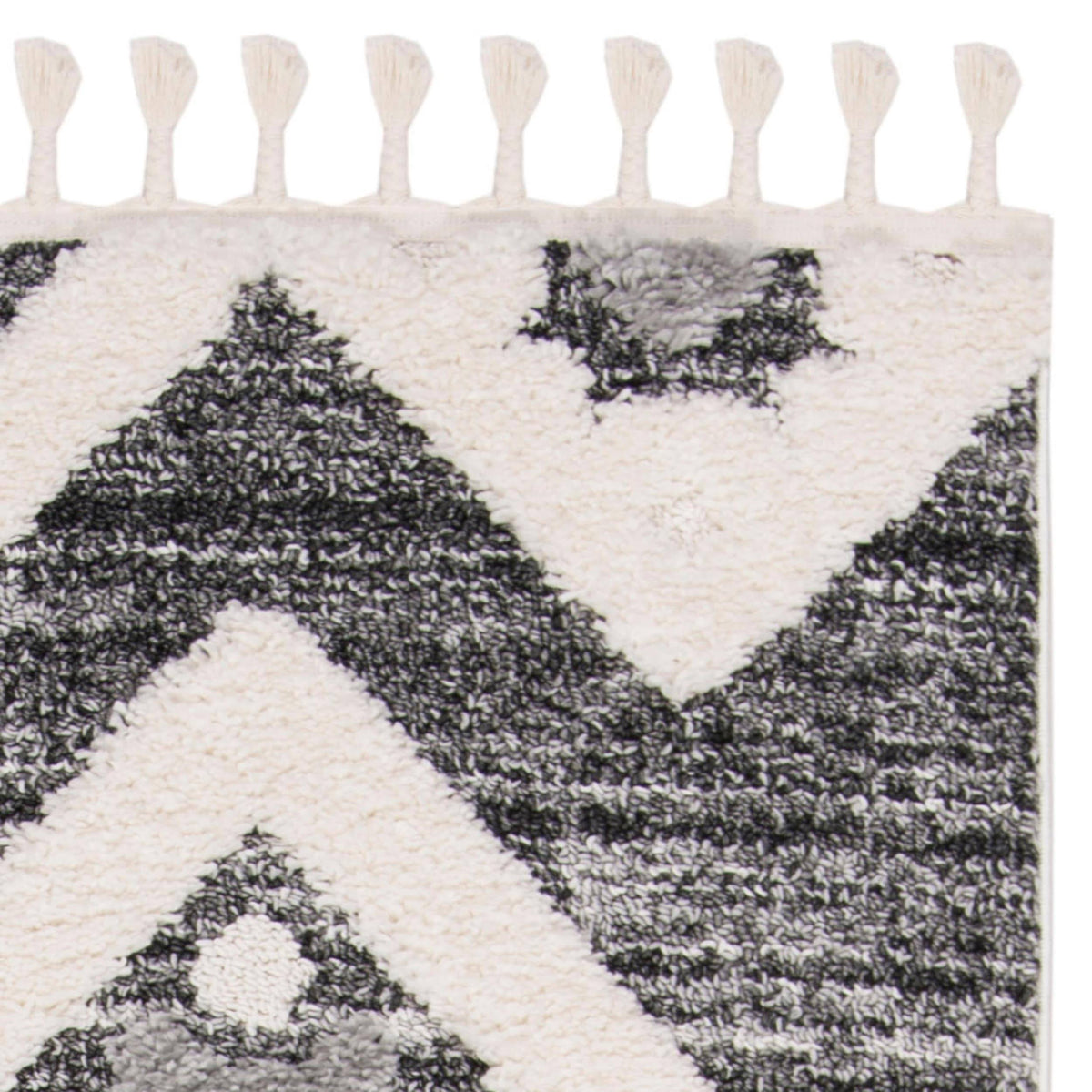 Polypropylene Gray Rug B6801