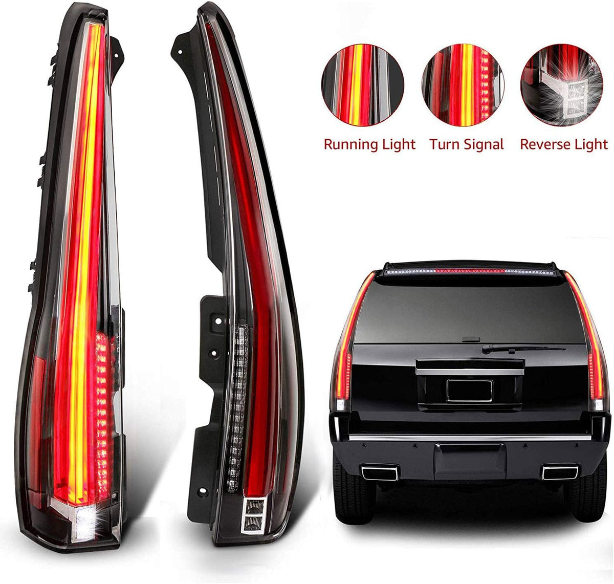 Red Clear LED Tail Light Assembly X950166