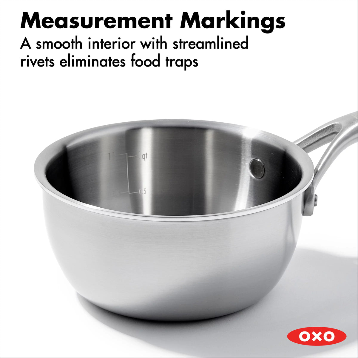 Stainless Steel 1.5Qt Chef's Pan with Lid Q877