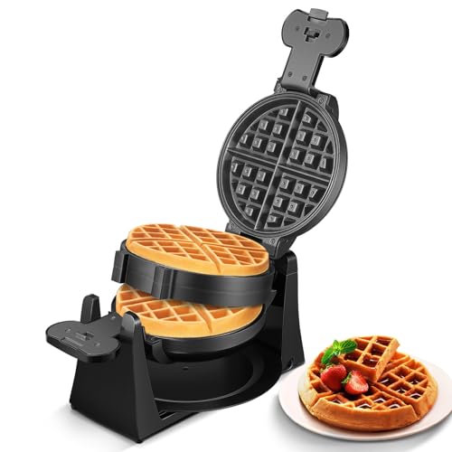 1400W Double Belgian Waffle Maker X62566