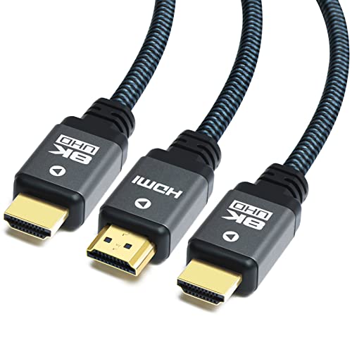 8K HDMI Cable 6.6ft 3 Pack Nylon Braided Q2094