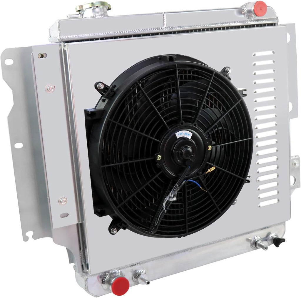 3 Row All Aluminum Radiator with Shroud Fan and Thermostat F151605