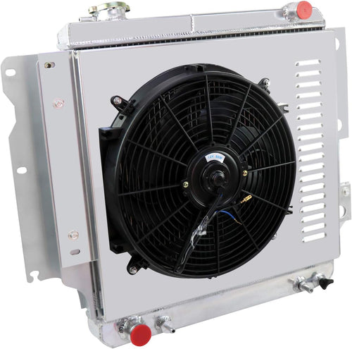 3 Row All Aluminum Radiator with Shroud Fan and Thermostat F151605