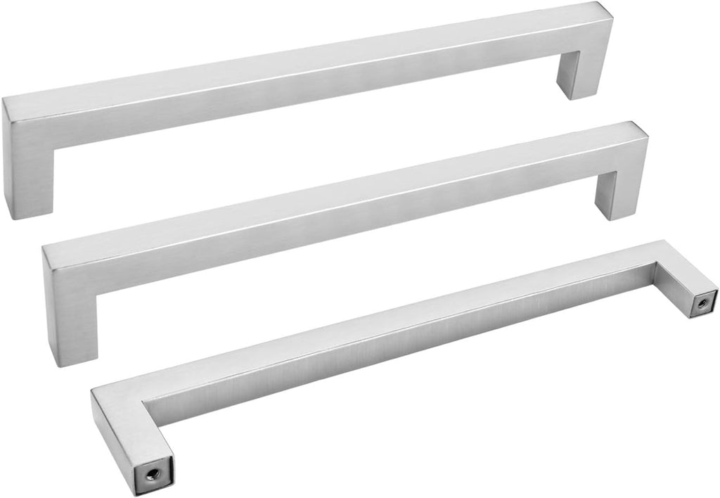10 Pack Brushed Nickel Stainless Steel Cabinet Pulls A506