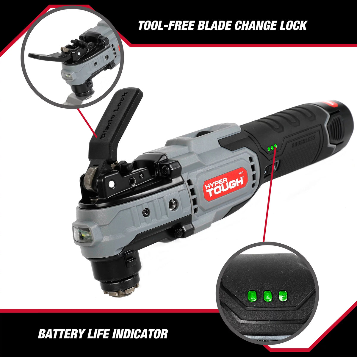 12V Max Lithium-Ion Brushless Oscillating Multi-Tool with Battery and Charger B913654
