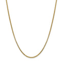 14kt Yellow Gold 24 inch Box Chain with Lobster Clasp B3137