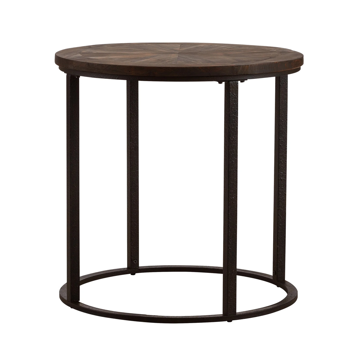 Round Industrial End Table 24 x 24 K4686
