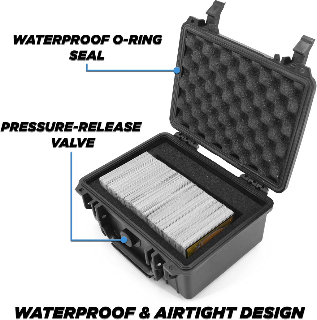 Waterproof 550 Card Trading Card Case with Foam Interior K3412