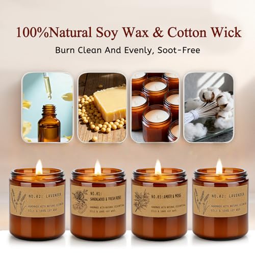 6 Pack Soy Scented Candles 21 oz Jar W2160