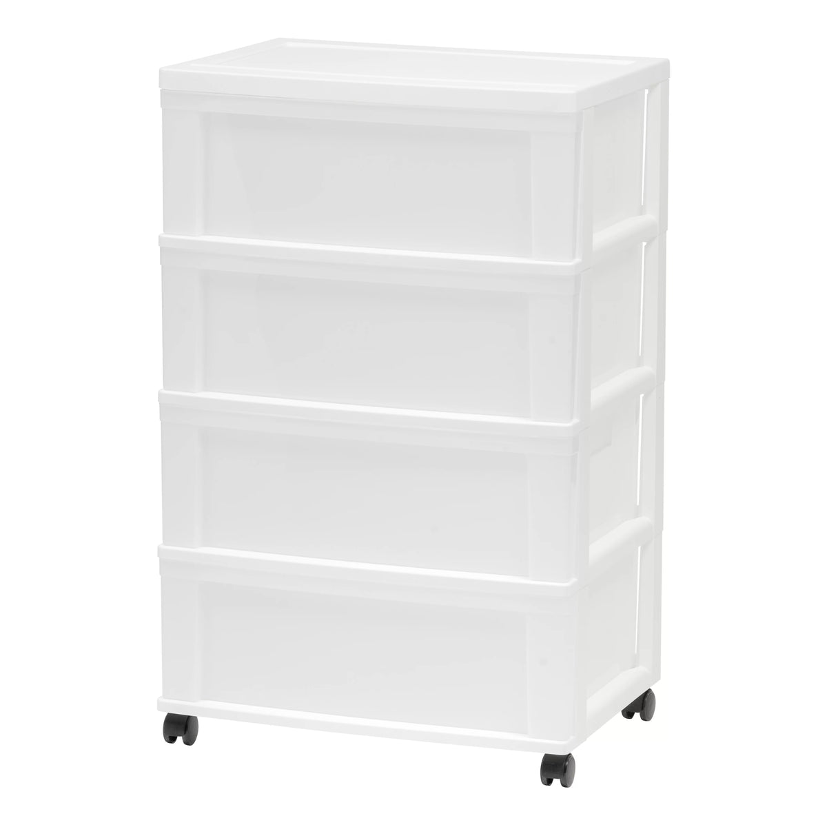Black Plastic 3 Drawer Storage Cart Set of 2 A30503