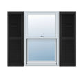 14 1/2W x 47H Vinyl Open Louver Shutters A8326