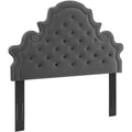 Twin Headboard Charcoal Velvet E96920