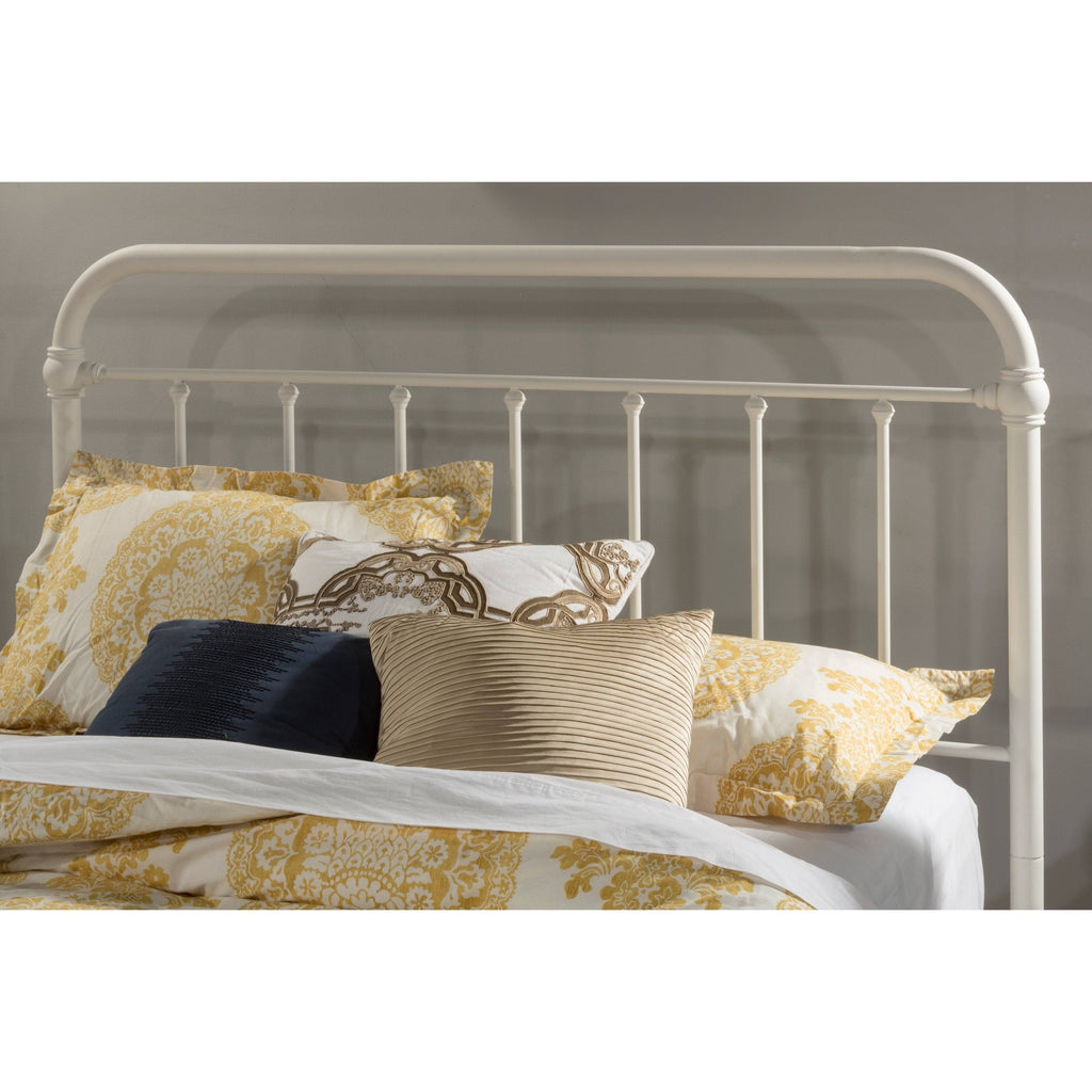 White Metal Headboard I81709