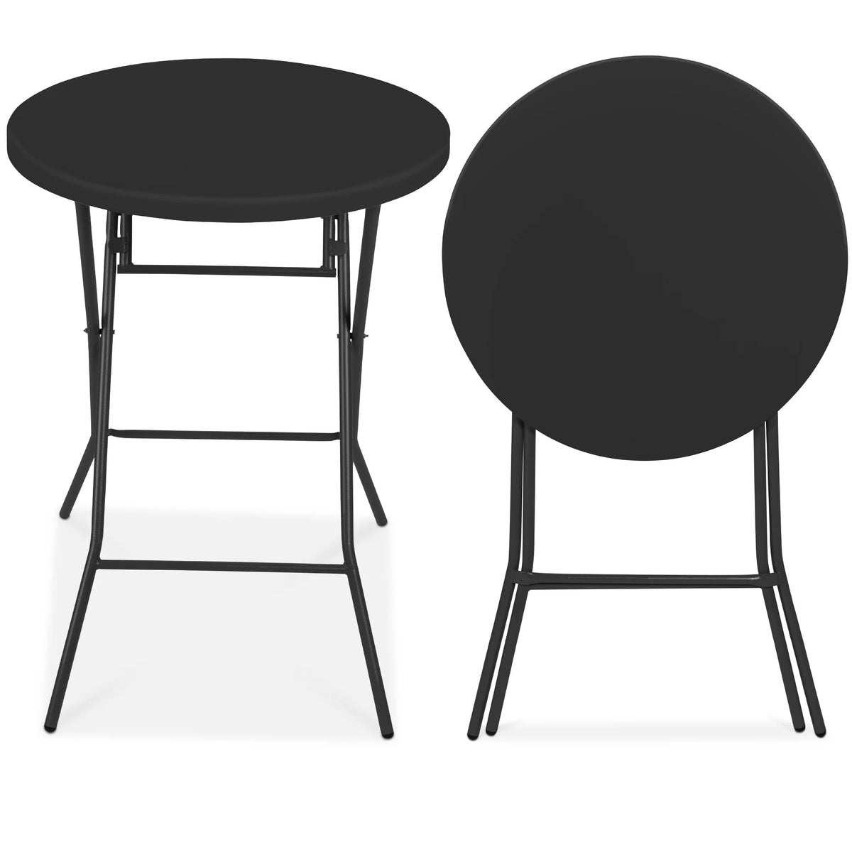 32in White Folding Bar Height Table K2288