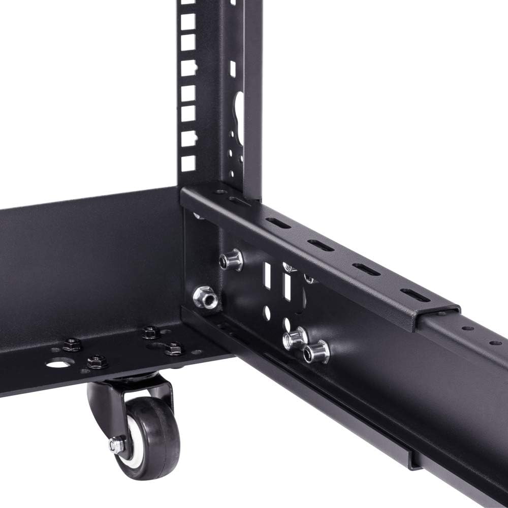12U 4-Post Open Frame Server Rack Black B542
