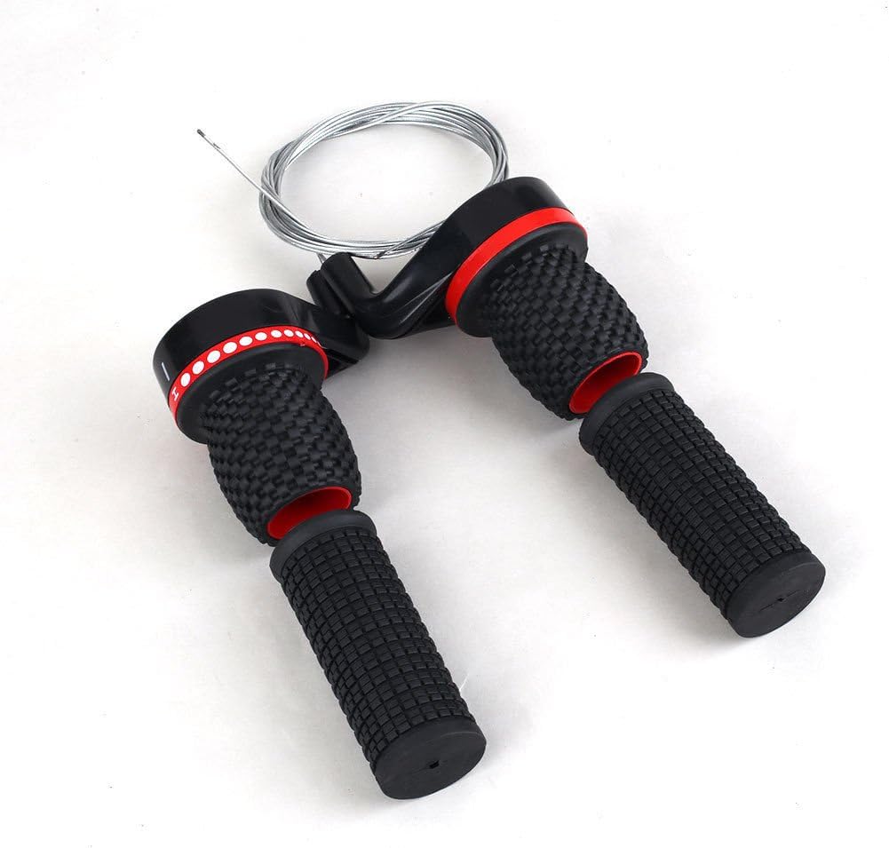 18/21 Speed Twist Gear Shifter Set Pair Grips Cables 7/8" K4690