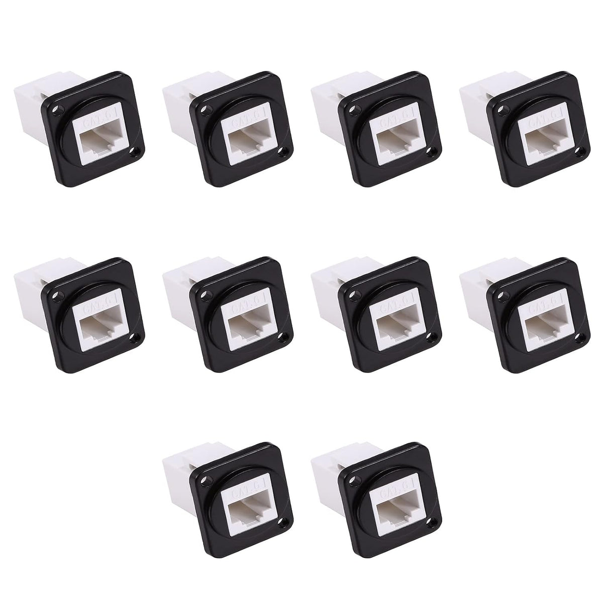 RJ45 Coupler Cat 6 Panel Mount Ethernet Connector Female to Female G136160
