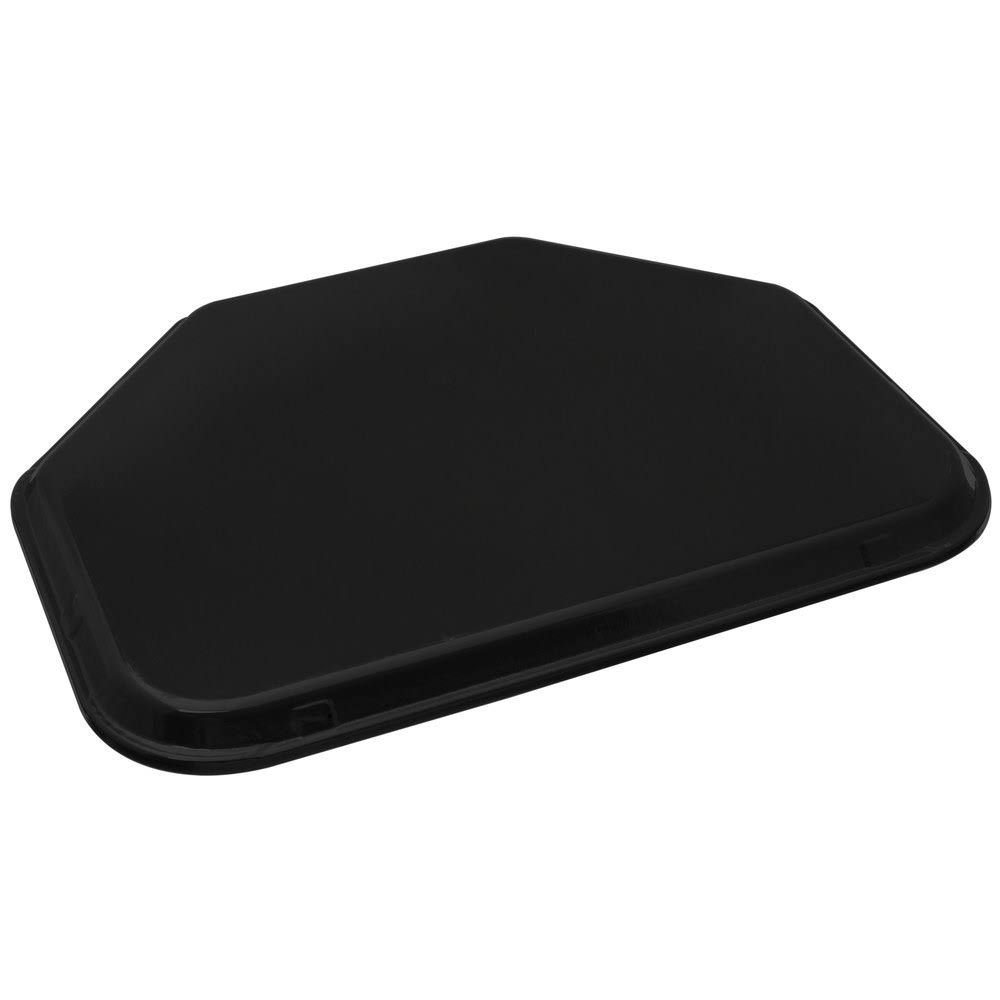 Black Glasteel Fiberglass Trapezoid Tray C1158