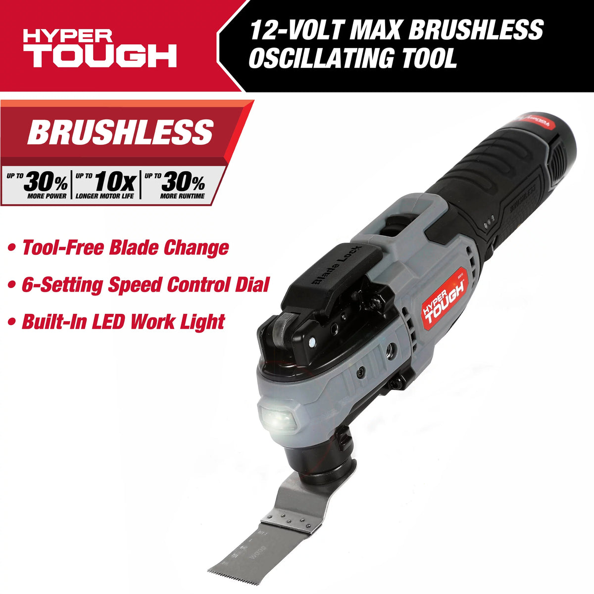 12V Max Lithium-Ion Brushless Oscillating Multi-Tool with Battery and Charger B913654