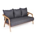 Grey Upholstered Sofa with Wooden Frame R737740