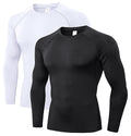 Men's Compression Long Sleeve Athletic T Shirt U986354