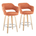 26" Fixed-Height Counter Stool Set of 2 F428