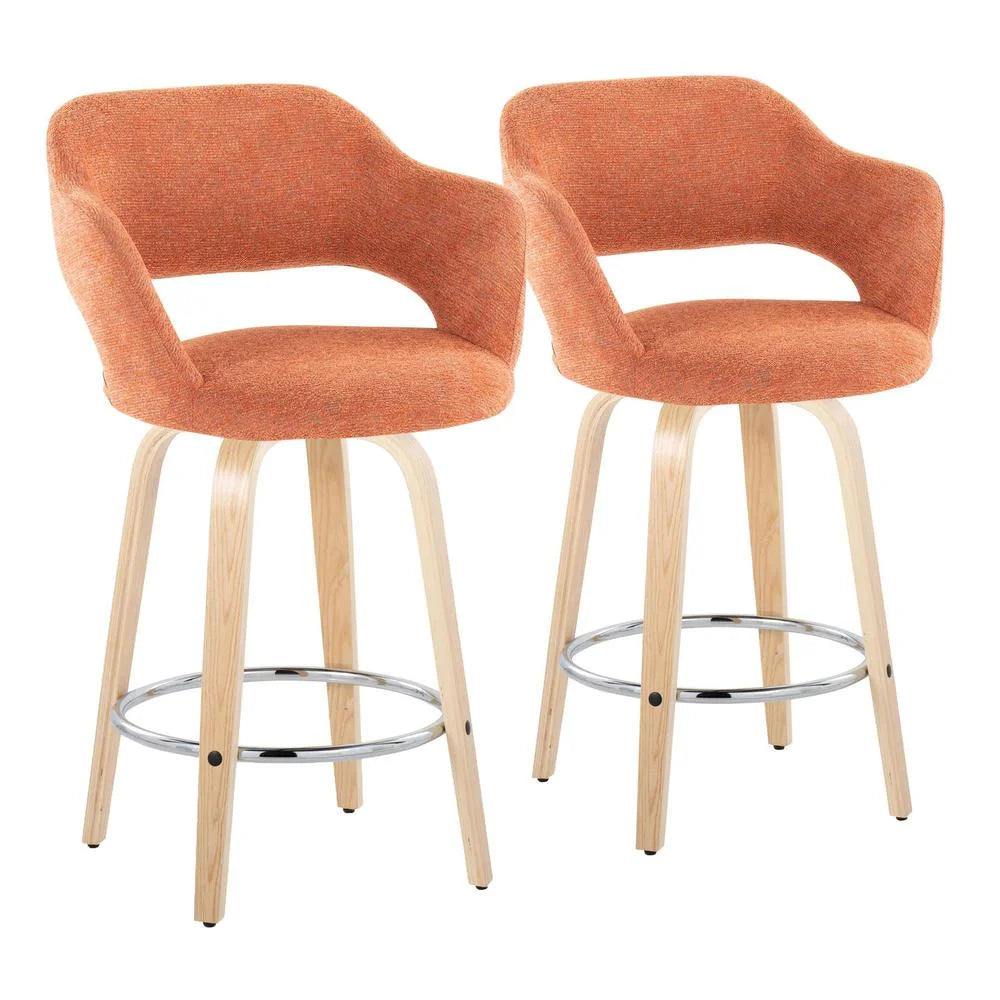 26" Fixed-Height Counter Stool Set of 2 F428