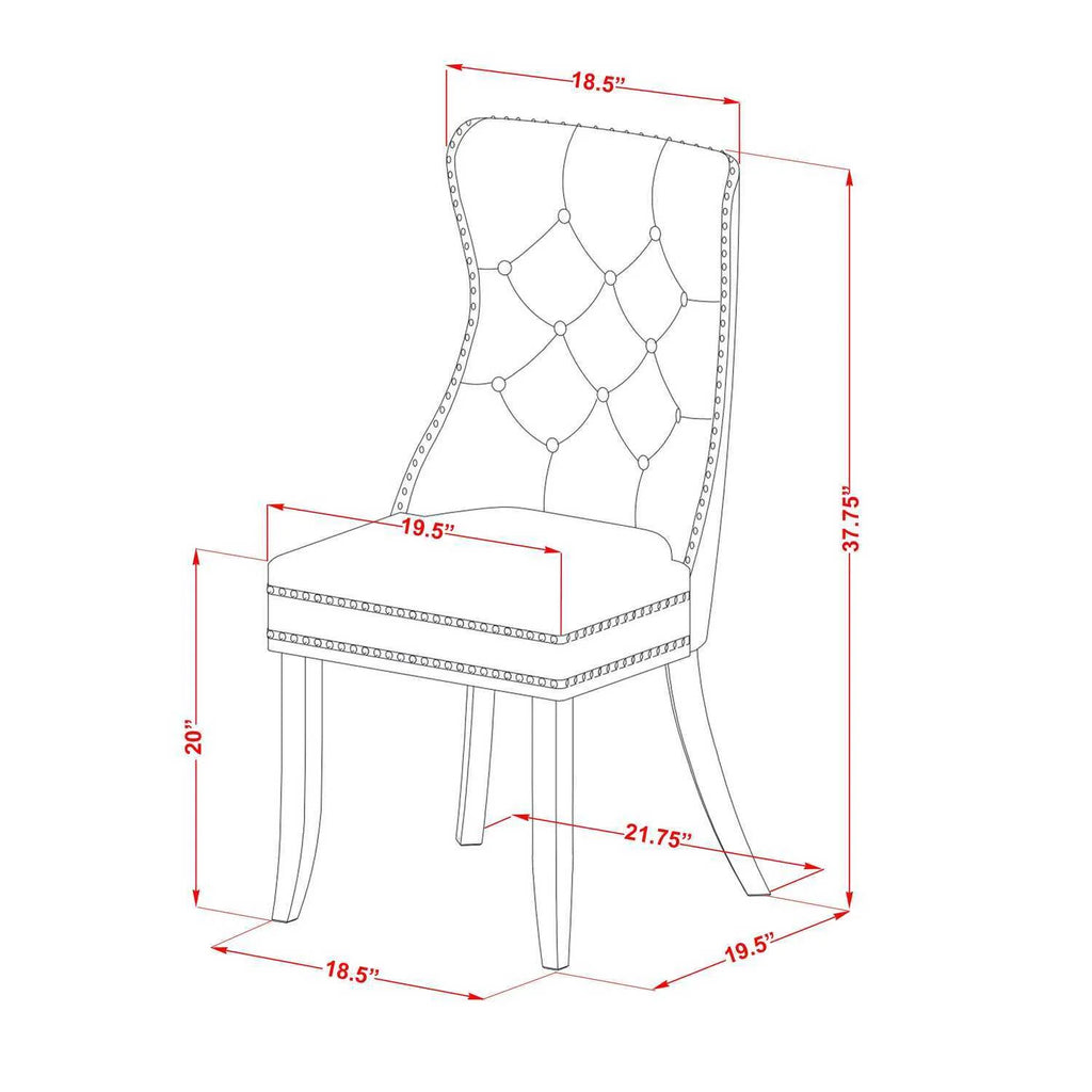 5 Piece Dinette Set with Oval Dining Table and 4 Upholstered Chairs I124846