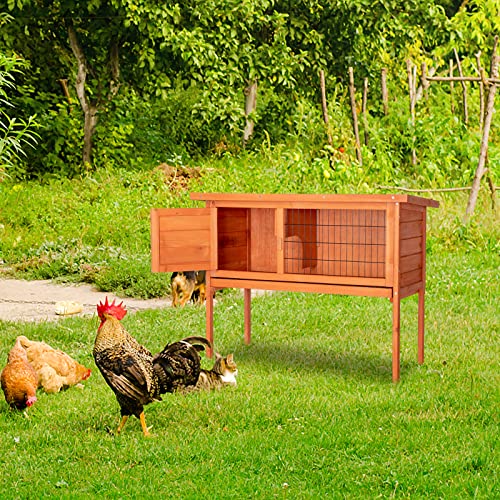 36" Single Deck Waterproof Wooden Rabbit Hutch R31443