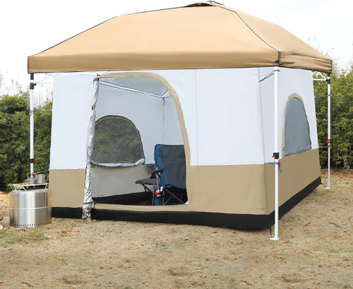 10' x 10' Khaki Camping Inner Tent Square Tent with Full Floor W257387