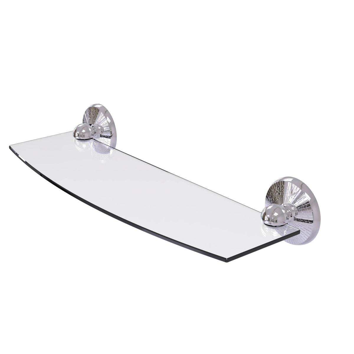 Polished Chrome 18 inch Glass Shelf E8627