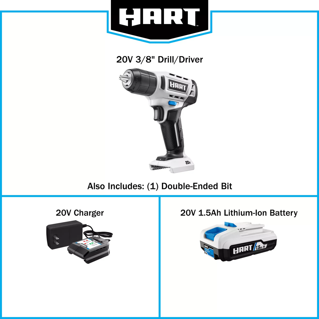 3/8” Drill/Driver Kit with 1.5Ah Lithium-Ion Battery J9945