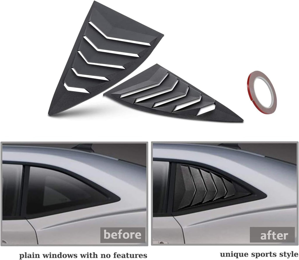 Matte Black ABS Window Louvers and Sunshade Covers S539