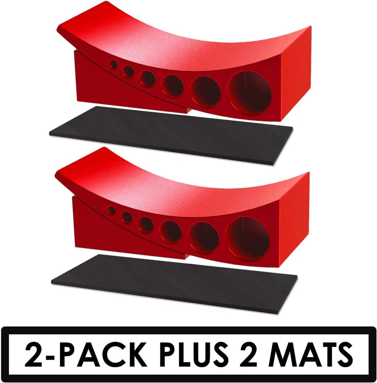2-Pack Camper Leveler & Chock Set with Rubber Mats V9617