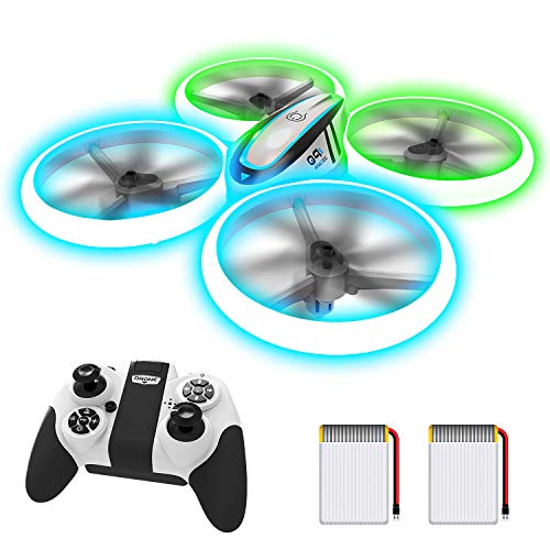 720P HD FPV Camera RC Drone with LED Light, 2 Batteries and Remote Control W624