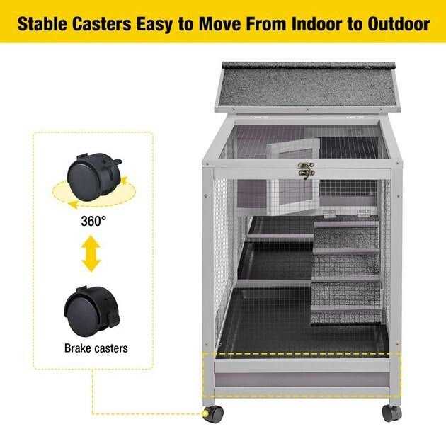 Indoor Rabbit House Large Bunny Hutch G995236