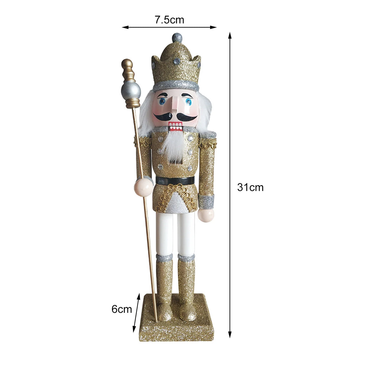 Wood Miniature Nutcracker Doll Desktop Ornaments S100810